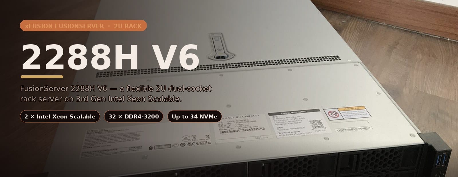 xFusion FusionServer 2288H V6 2U rack server