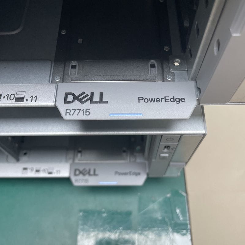 Dell PowerEdge R7715 front identification badge close-up