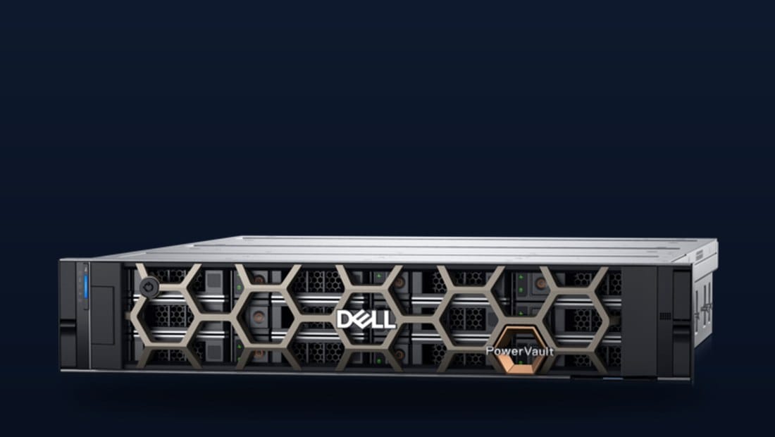 Dell PowerVault MD2412 JBOD enclosure front view