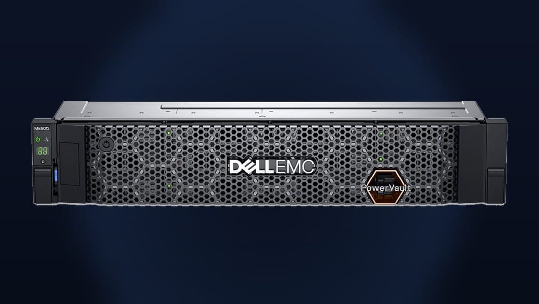 Dell PowerVault ME5012 storage array front view