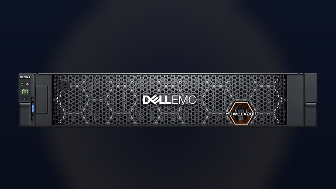 Dell PowerVault ME5024 storage array front view