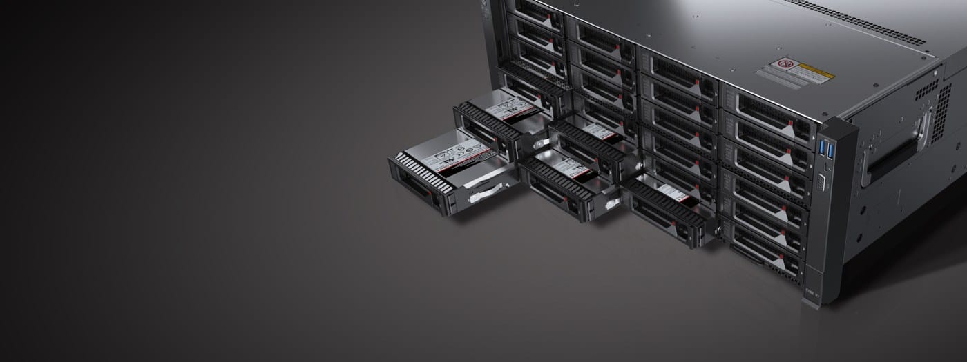 FusionServer 5288 V7 hot-swappable drive trays
