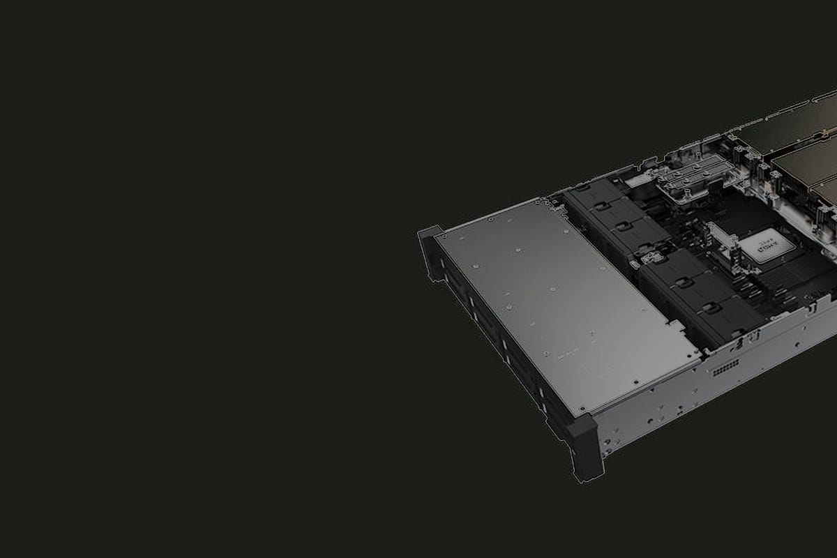 xFusion 2158H V8 top-down internal layout with tool-free lid removed