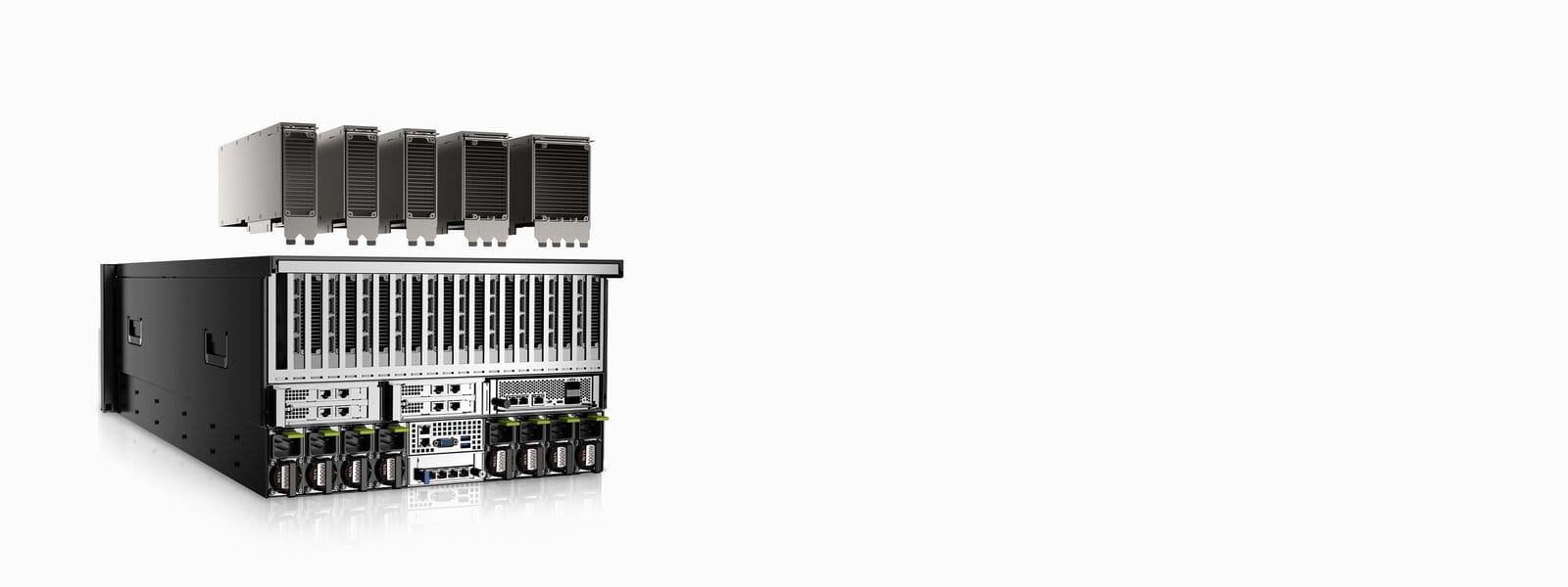 xFusion G6550 V8 GPU compute modules rear view